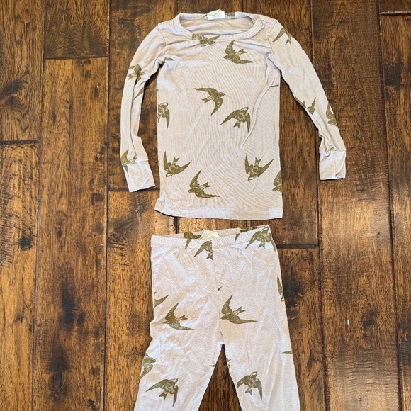 kate quinn Other - The Woods by Kate Quinn Organic Bird Print Pajama Set - Size 3T